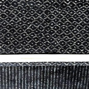 Japanese Indigo Wave Print Fabric with Indigo Soft Stripe Fabric Contrast